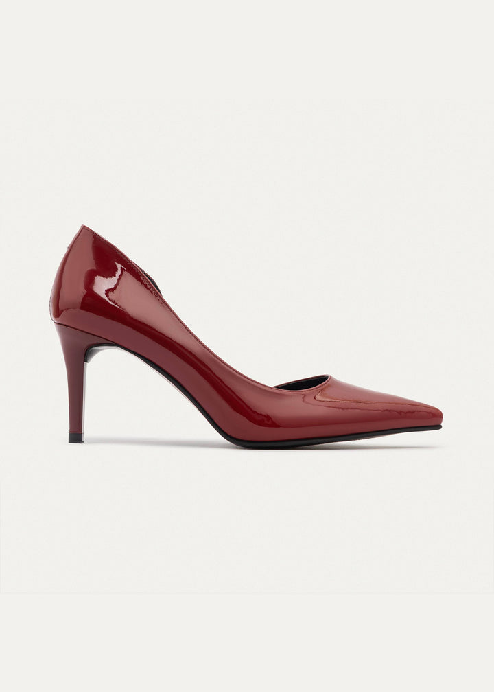 Achilles| Cut-Out Stiletto Heels - Burgundy