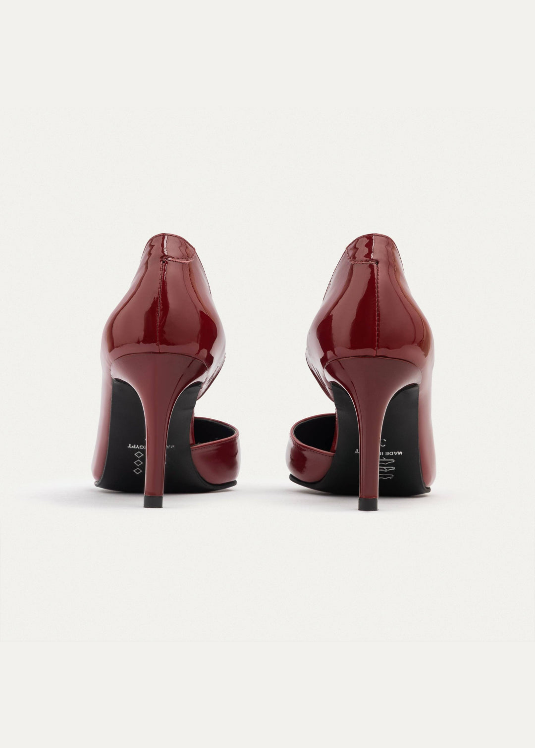 Achilles| Cut-Out Stiletto Heels - Burgundy