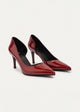 Cut-Out Stiletto Heels | Burgundy