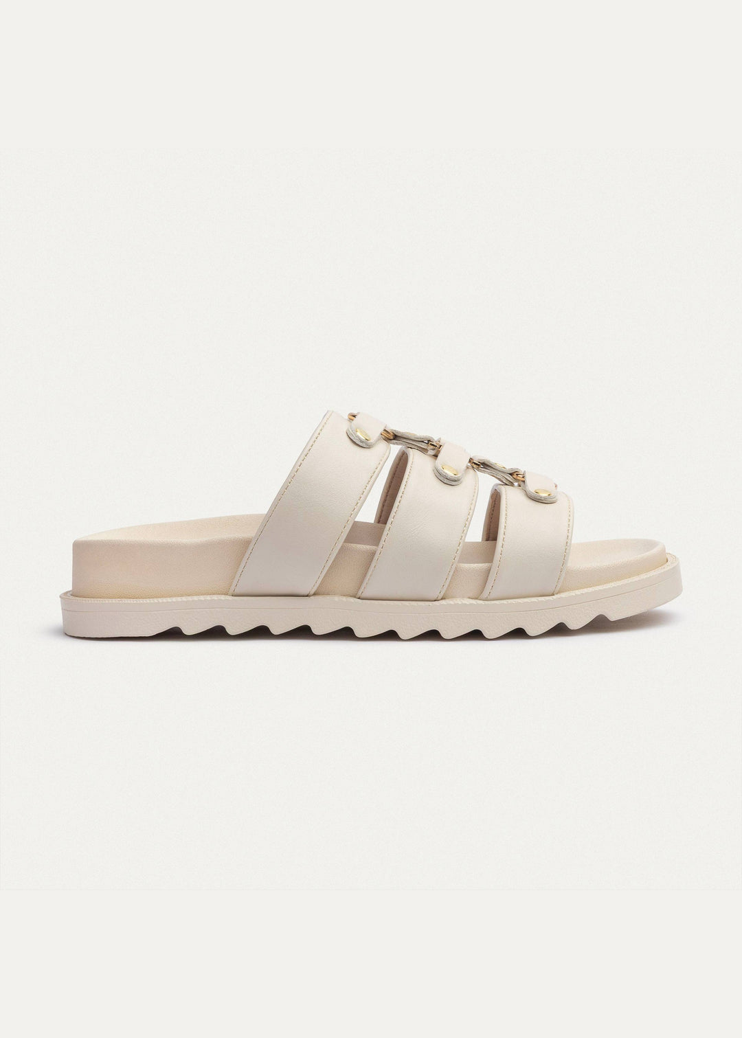 Achilles | Athena Buckle Slides - Beige