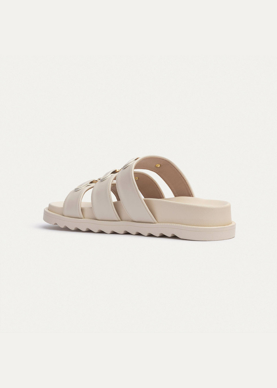 Achilles | Athena Buckle Slides - Beige