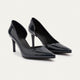 Cut-Out Stiletto Heels | Navy Blue