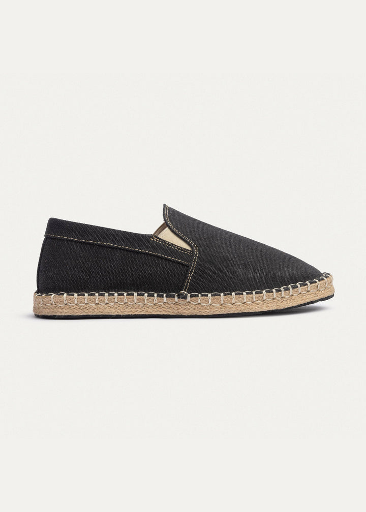 Achilles | Men's Espadrille Canvas Edition - Black