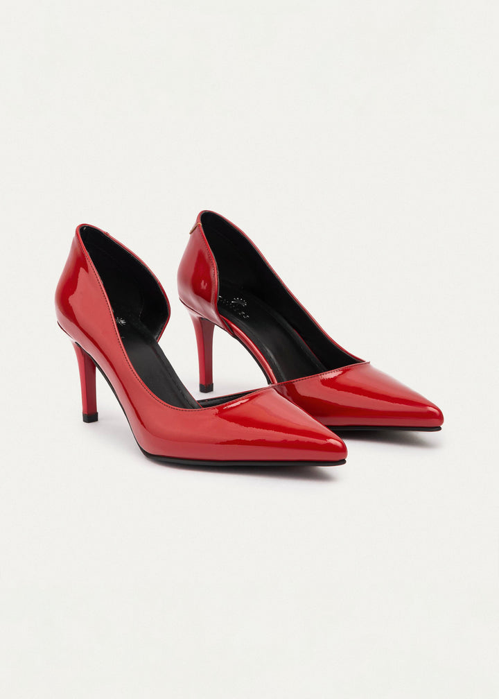 Cut-Out Stiletto Heels | Scarlet Red