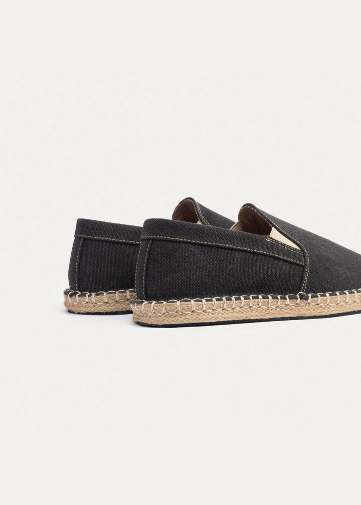 Achilles | Men's Espadrille Canvas Edition - Black