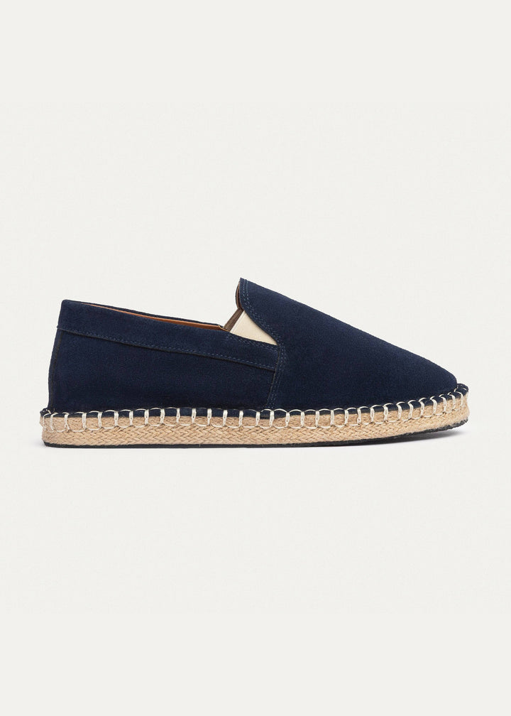 Achilles | Men's Espadrille Suede Edition - Navy Blue