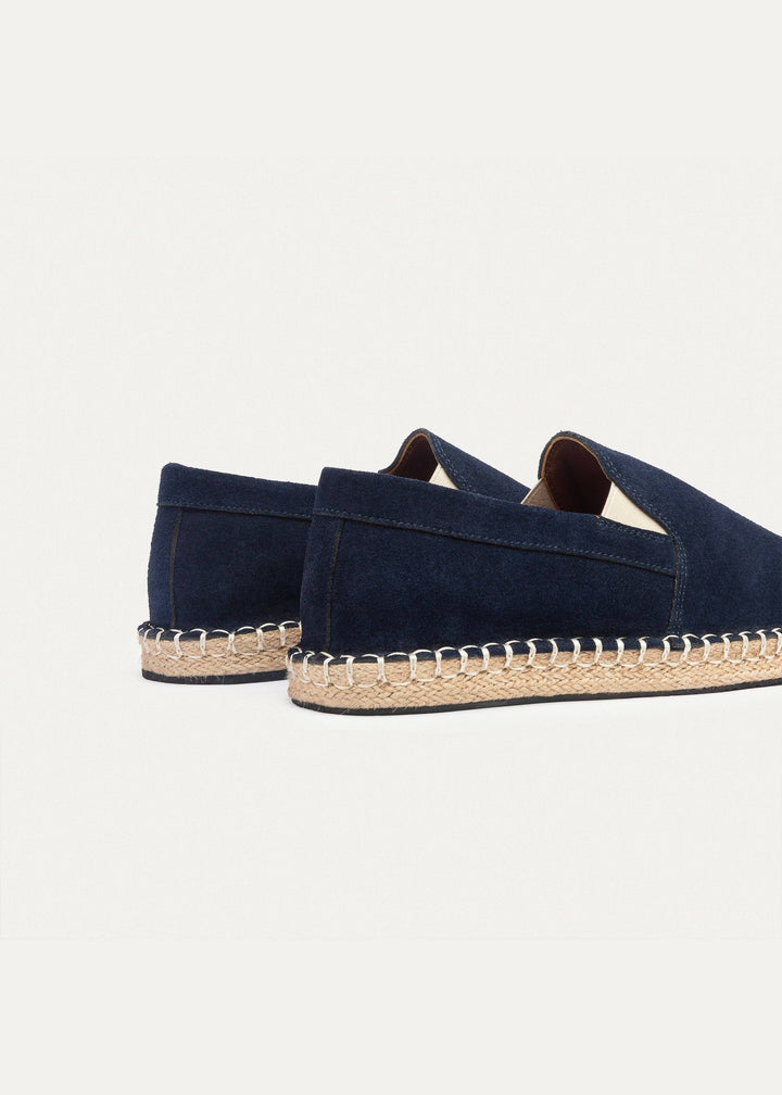 Achilles | Men's Espadrille Suede Edition - Navy Blue