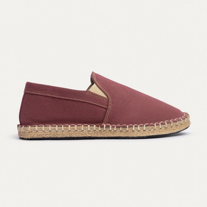 Achilles | Men's Espadrille Canvas Edition - Burgundy