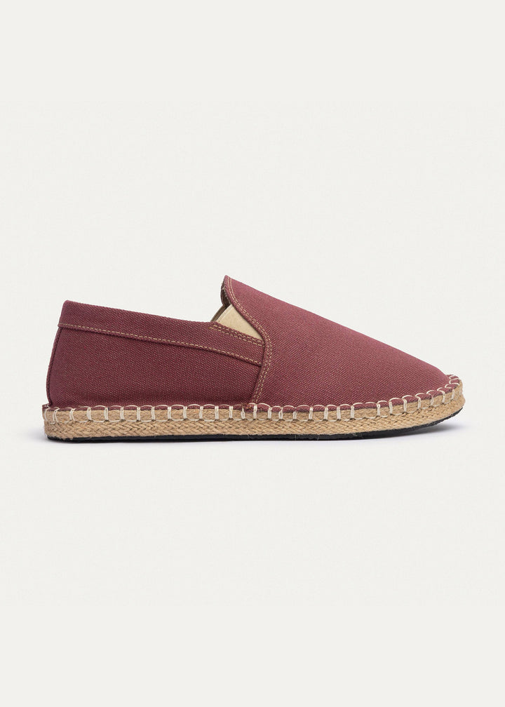 Achilles | Men's Espadrille Canvas Edition - Burgundy