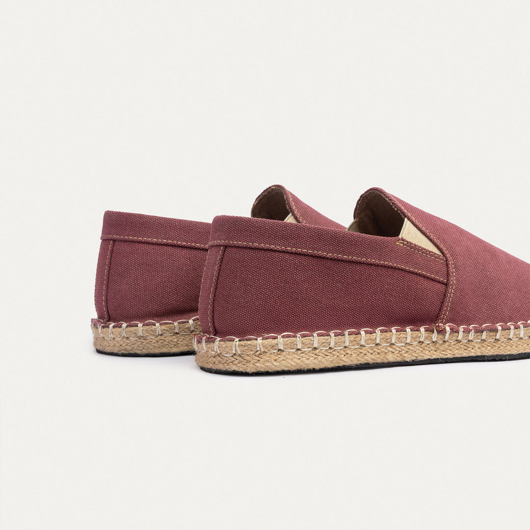Achilles | Men's Espadrille Canvas Edition - Burgundy