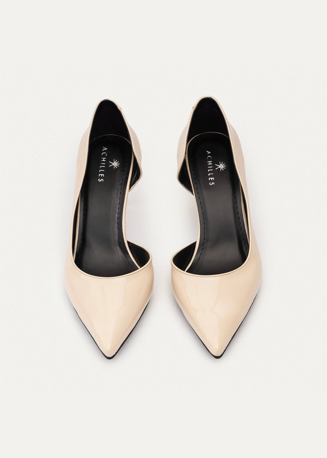 Achilles| Cut-Out Stiletto Heels - Beige