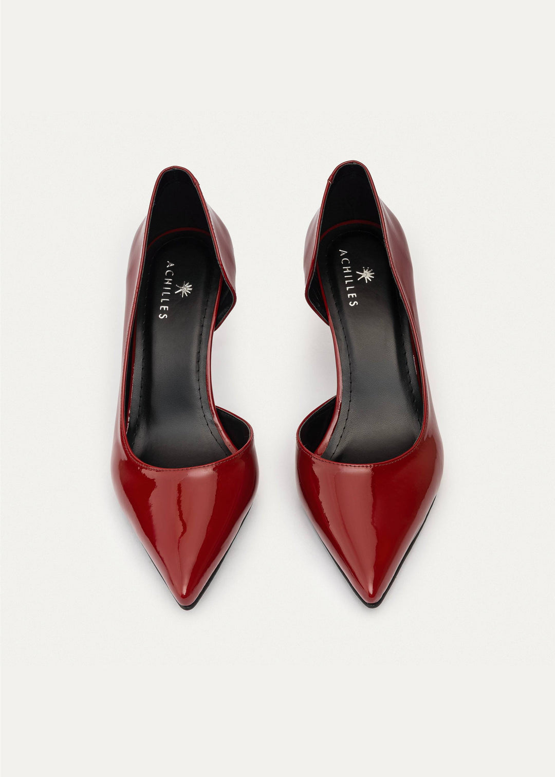 Achilles| Cut-Out Stiletto Heels - Burgundy