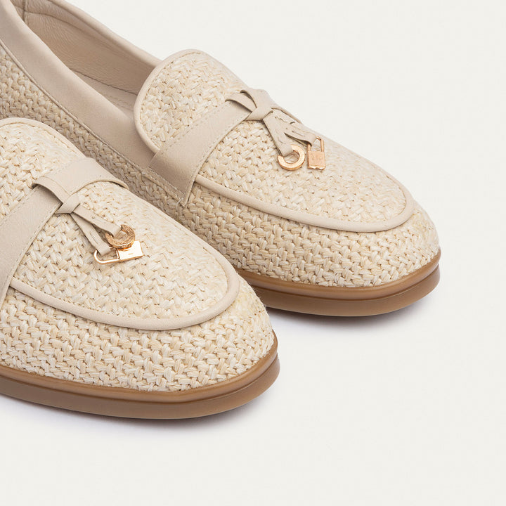 The Riviera Loafer | Woven Beige