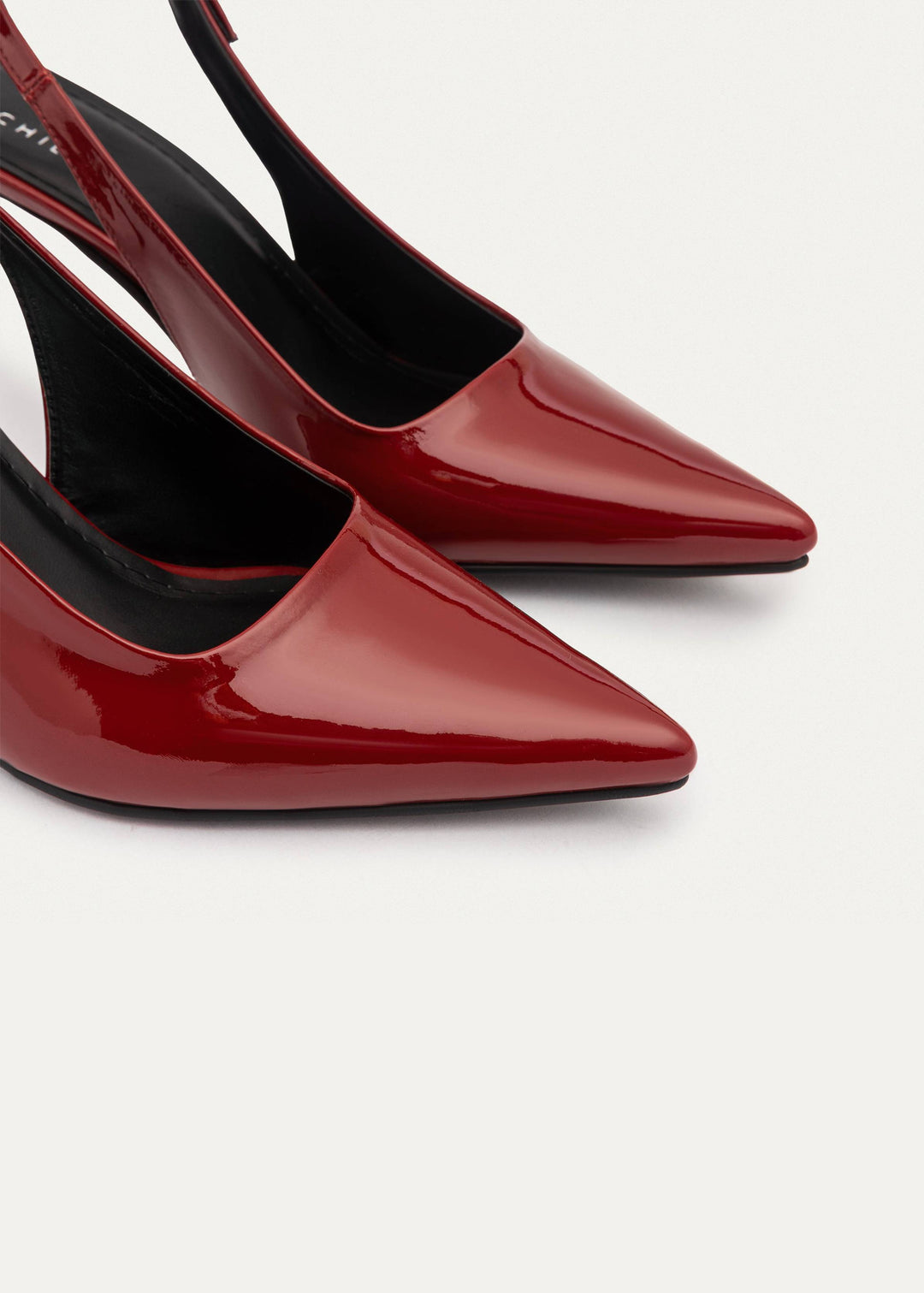 Slingback Pointed Heels | Burgundy