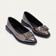 Buckled Pointed Loafers | Bronze Gray