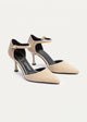 Liana Patent Pointed Heels | Ripped Beige