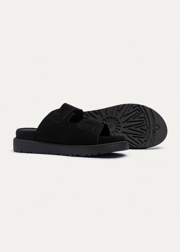 Achilles | CloudStep Double Hook & Loop Slides - Black