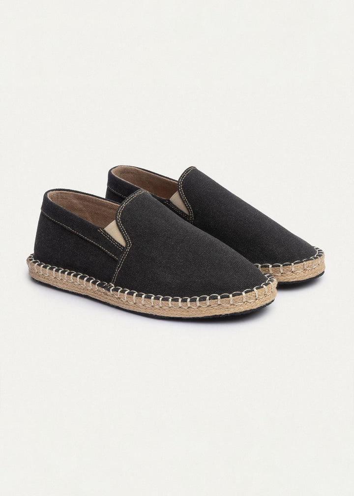 Achilles | Men's Espadrille Canvas Edition - Black