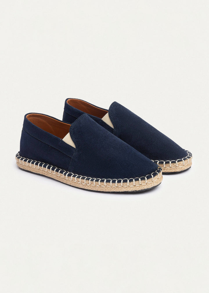 Achilles | Men's Espadrille Suede Edition - Navy Blue