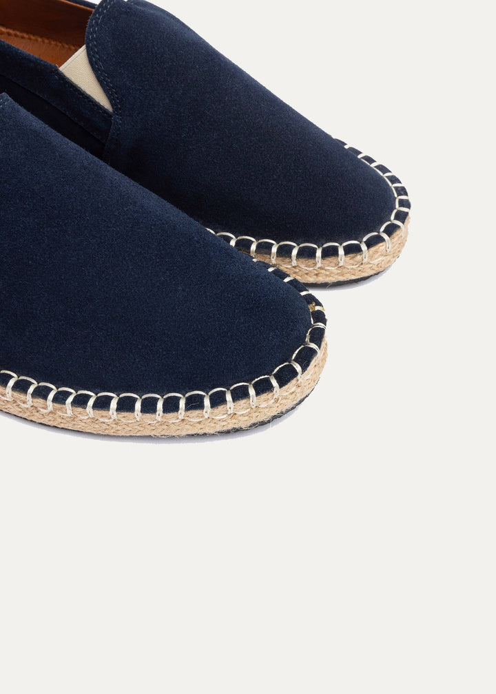 Achilles | Men's Espadrille Suede Edition - Navy Blue