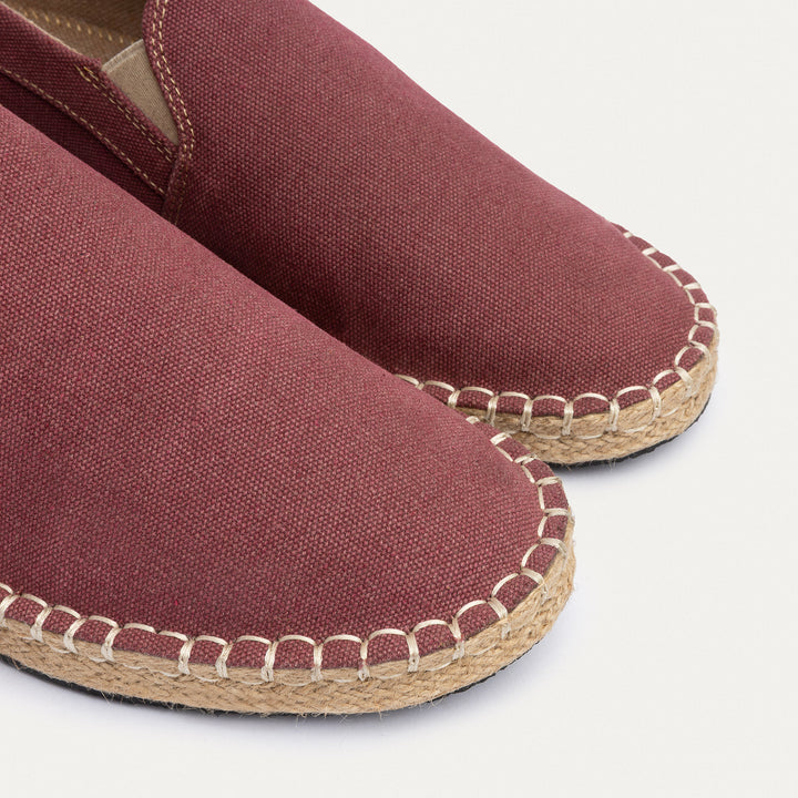 Achilles | Men's Espadrille Canvas Edition - Burgundy