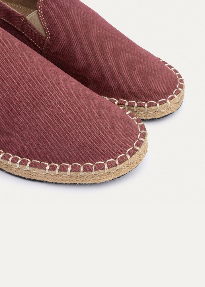 Men's Espadrille Canvas Edition | Burgundy