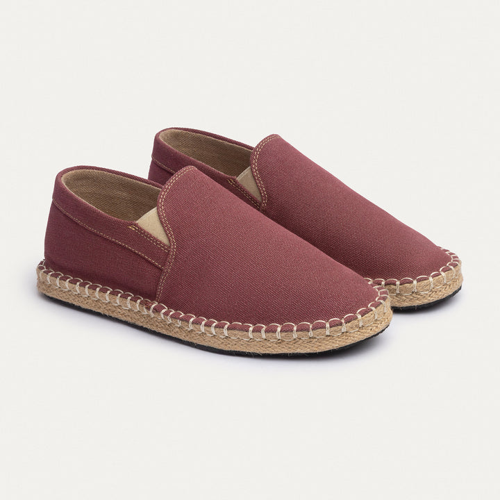 Achilles | Men's Espadrille Canvas Edition - Burgundy