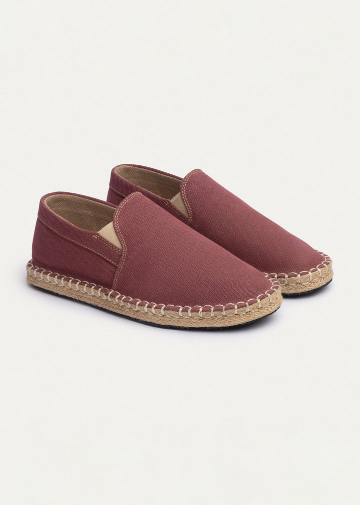 Achilles | Men's Espadrille Canvas Edition - Burgundy