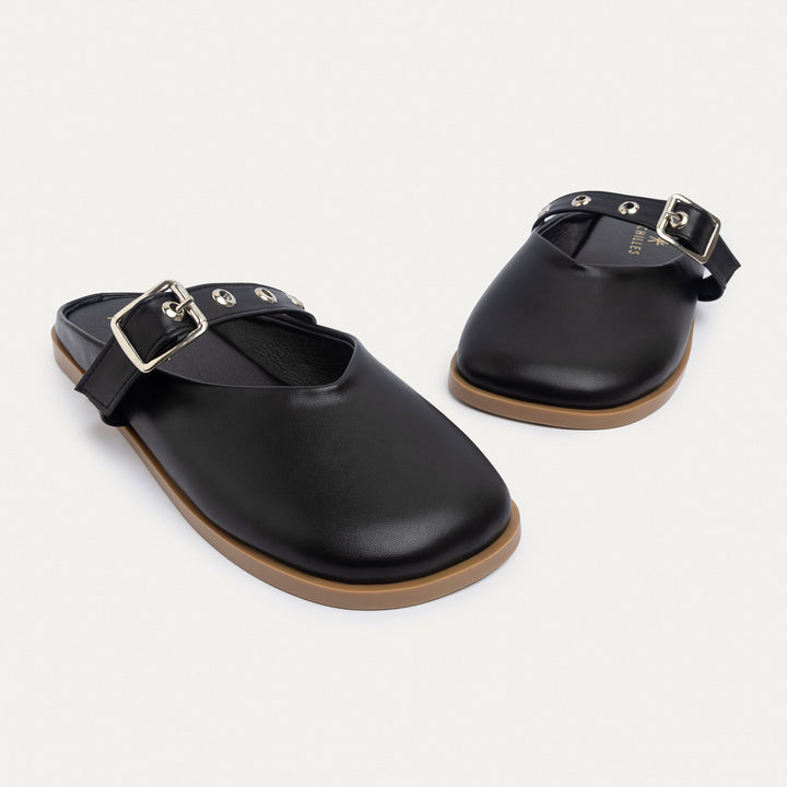 Achilles | Bella Casual Mules - Black