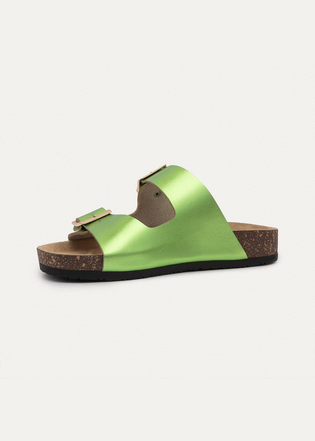 Achilles | Luxe Twin Buckle Slides â€“ Green ( Limited Edition )