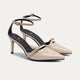 Charm Pointed Heels | Beige
