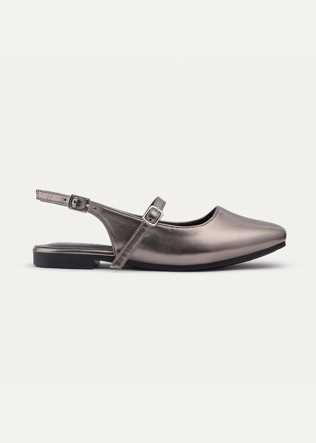 Achilles | Slingback Sandals with Buckle for Women - Bronze Gray