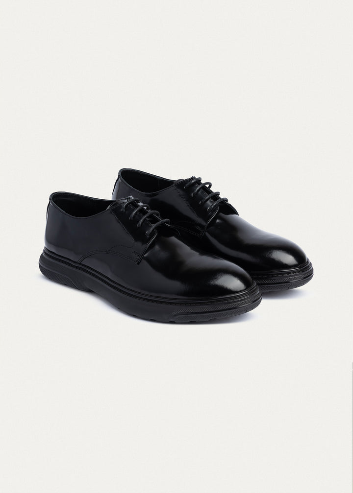 Aegis Shoes | Patent Black