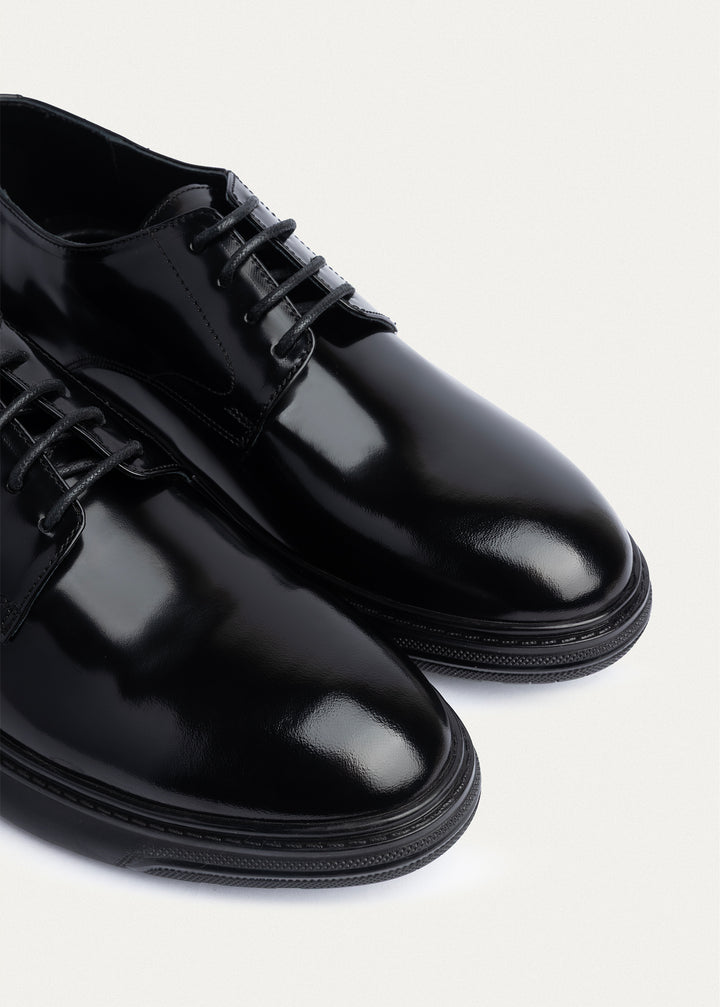 Aegis Shoes | Patent Black