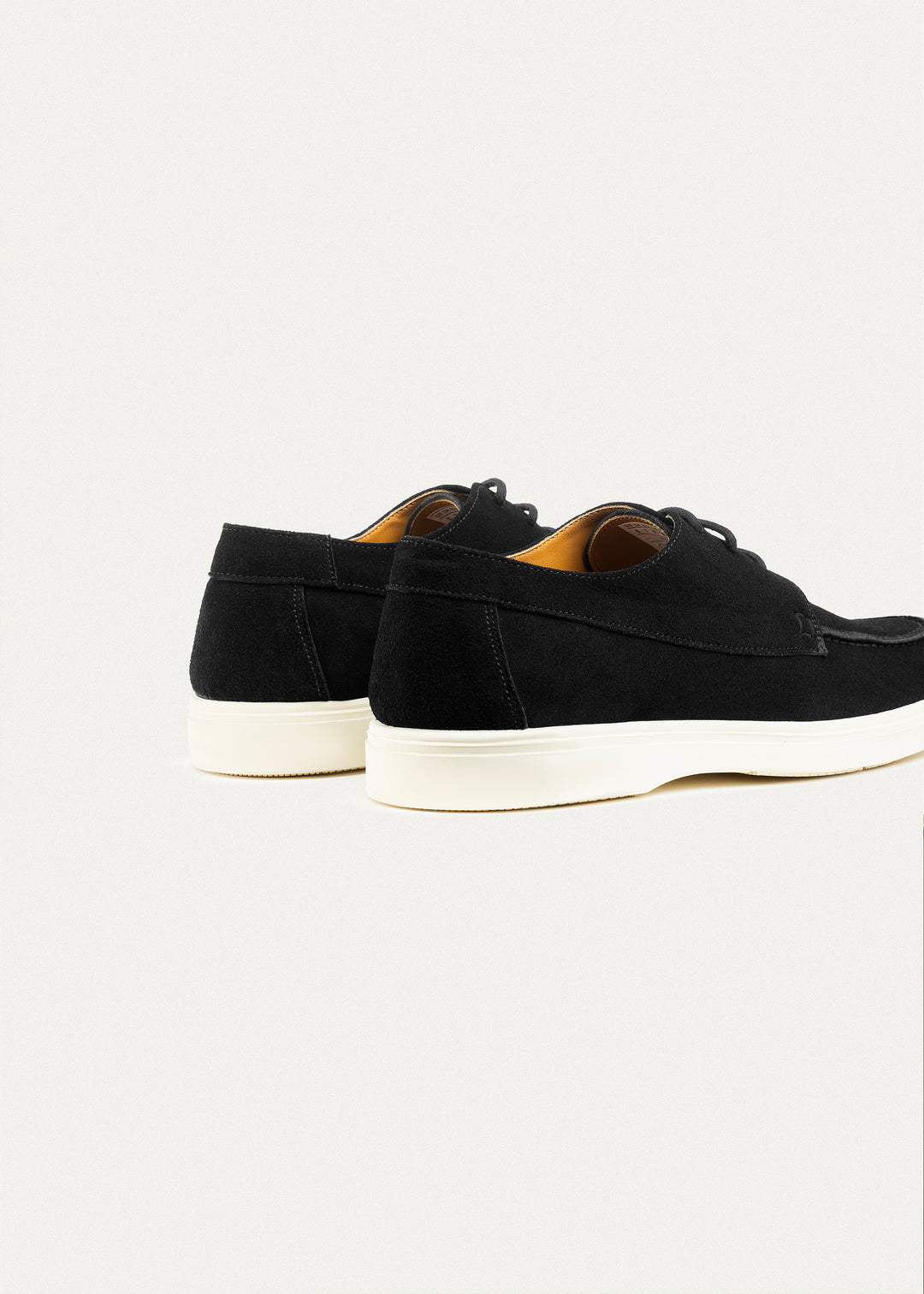 Suede Leather Lace-Up Derby | Black