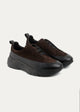 Suede Leather Comfort Trainer | Brown
