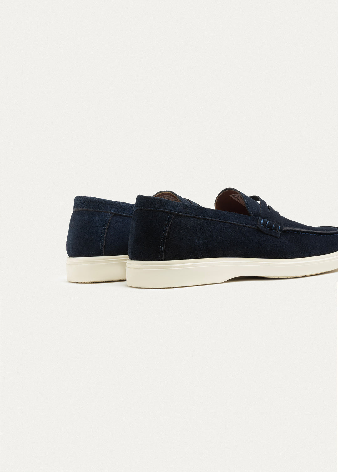 Suede Leather Penny Loafers | NavyBlue