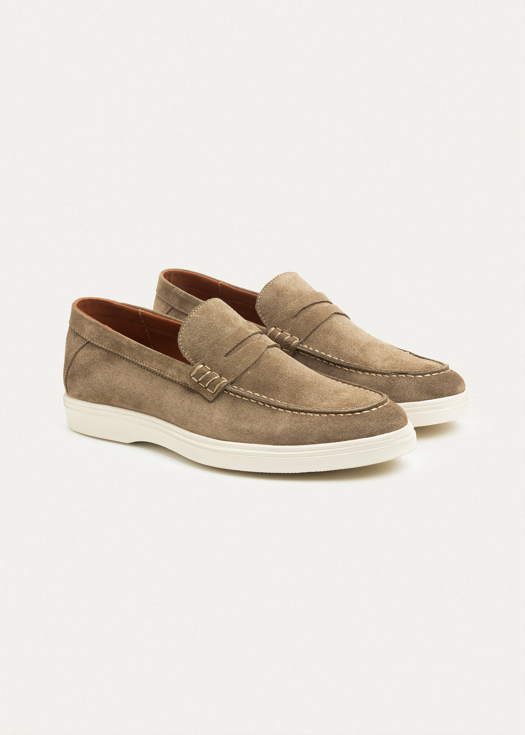 Suede Leather Penny Loafers | Cafe