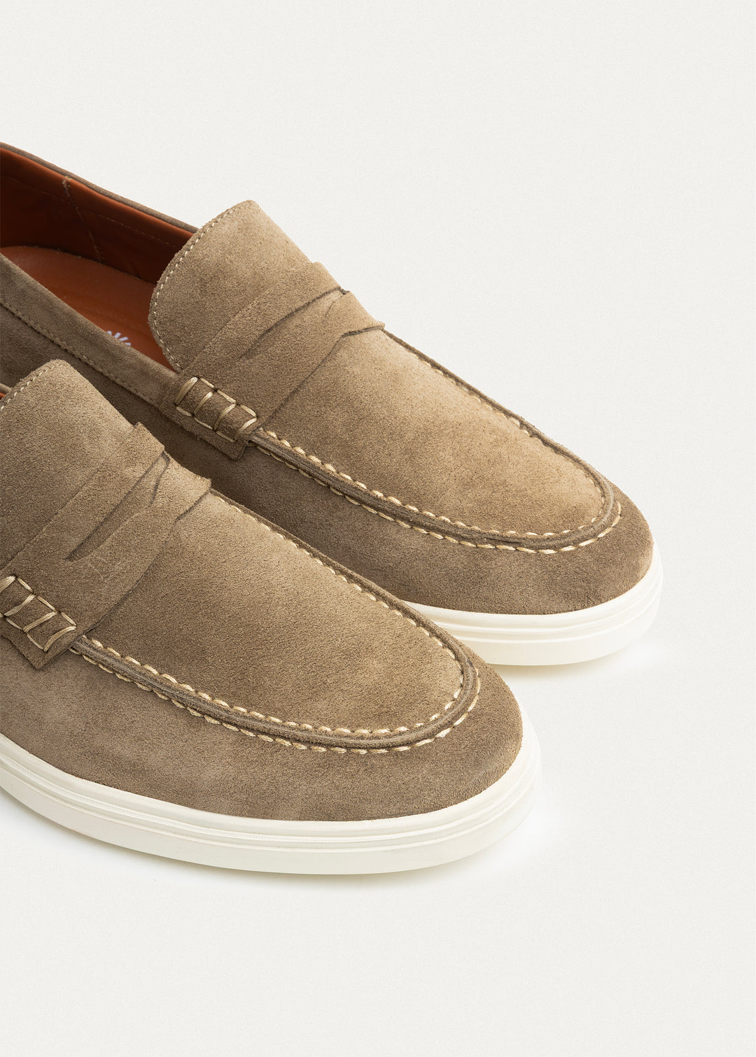 Suede Leather Penny Loafers | Cafe