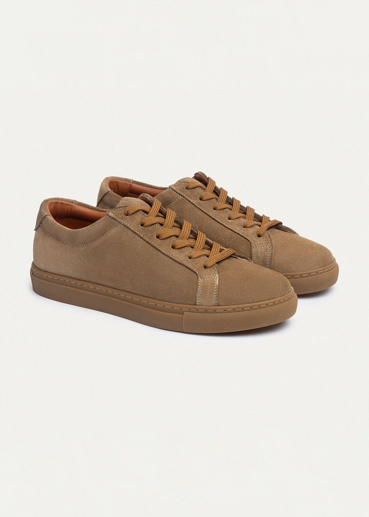 Achilles | Viale Comfort Lace-Up Men Sneakers - Cafأ©