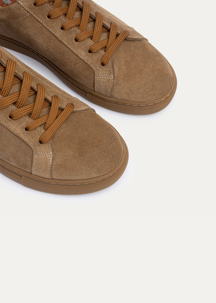 Achilles | Viale Comfort Lace-Up Men Sneakers - Cafأ©