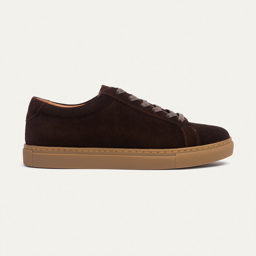 Achilles | Viale Comfort Lace-Up Men Sneakers - Suede Brown