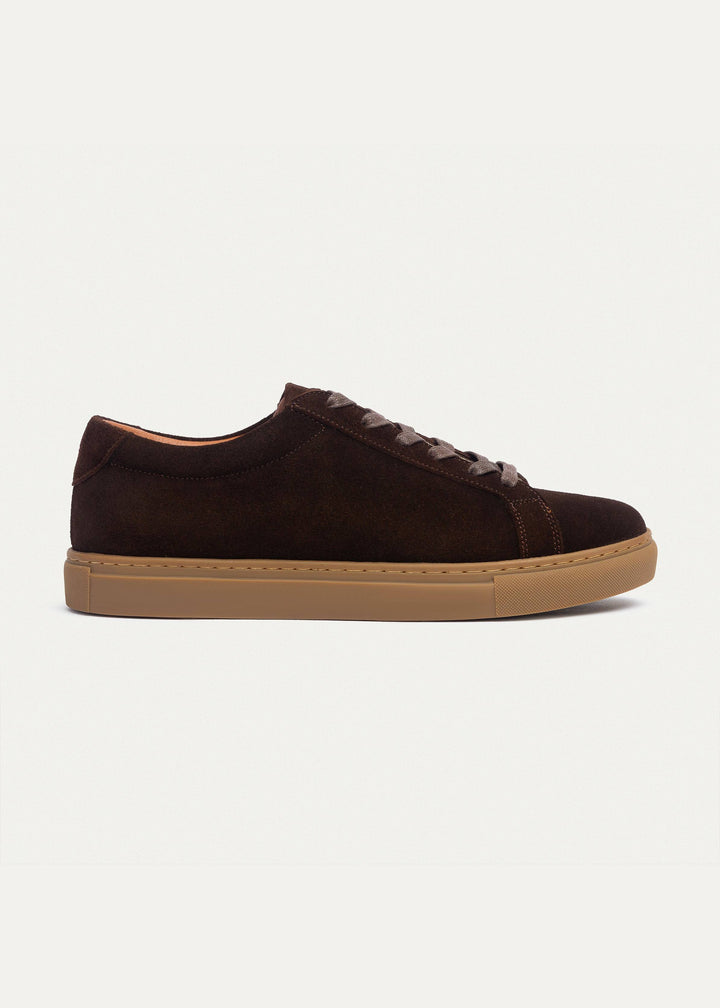 Achilles | Viale Comfort Lace-Up Men Sneakers - Suede Brown