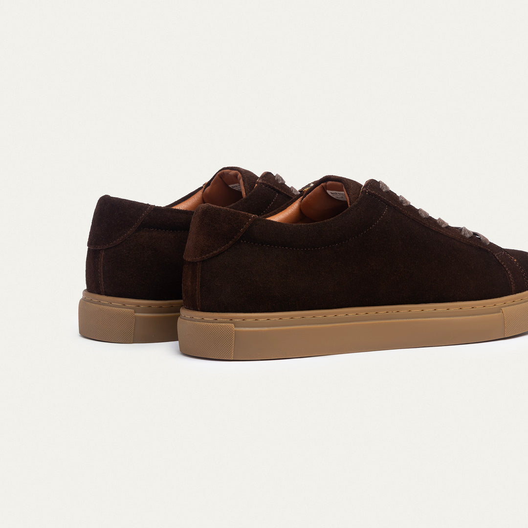 Achilles | Viale Comfort Lace-Up Men Sneakers - Suede Brown