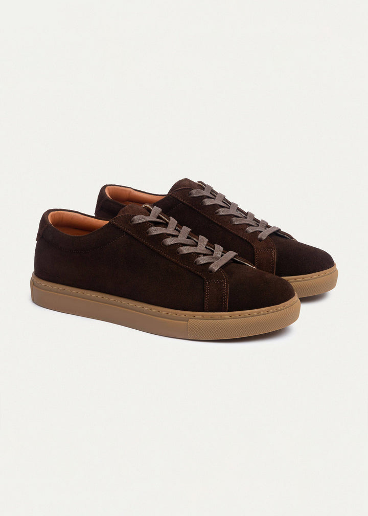 Viale Comfort Lace-Up Men Sneakers | Suede Brown