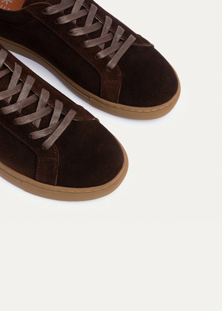 Achilles | Viale Comfort Lace-Up Men Sneakers - Suede Brown