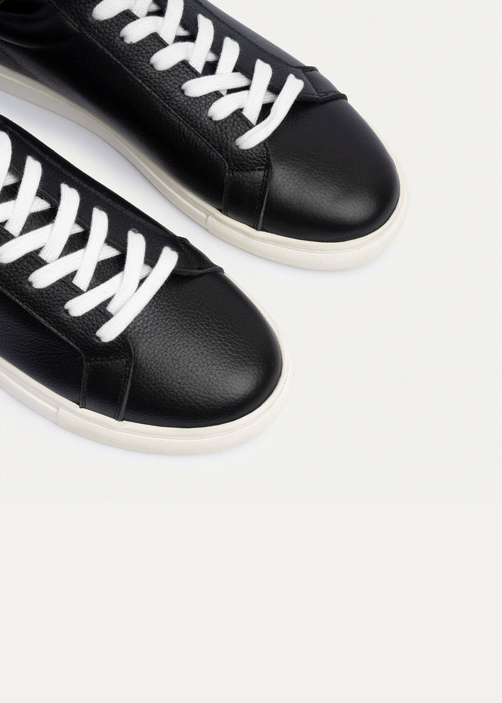Viale Comfort Lace-Up Men Sneakers | Textured Black