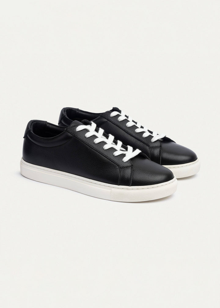 Achilles | Viale Comfort Lace-Up Men Sneakers - Textured Black