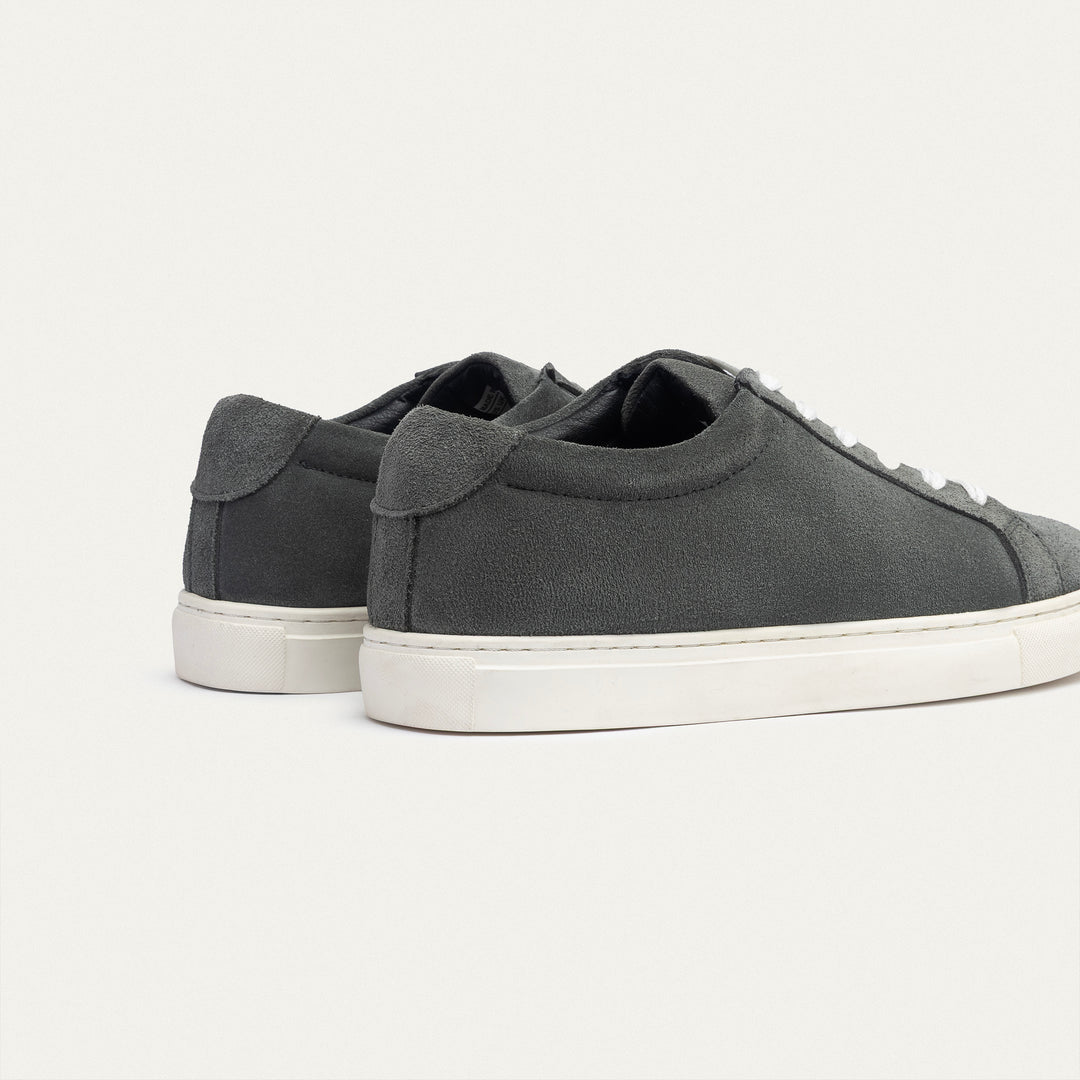 Achilles | Viale Comfort Lace-Up Men Sneakers - Suede Gray