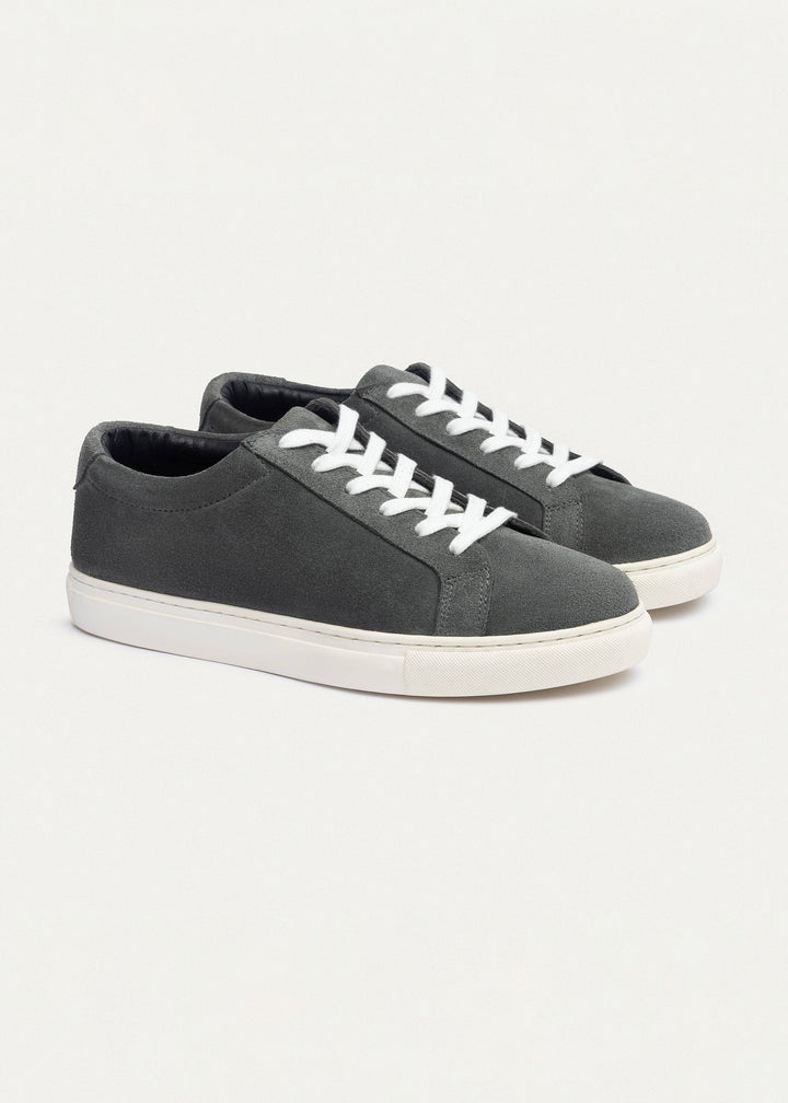 Achilles | Viale Comfort Lace-Up Men Sneakers - Suede Gray
